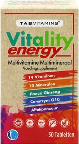 
  
TAB Vitamins Vitality Energy 