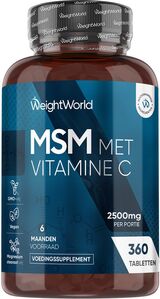 
  
WeightWorld MSM tabletten met Vitamine C 