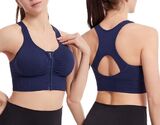 
  
LOUZIR Front-Zip Sports Bra Blue 