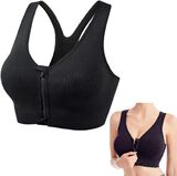 
  
LOUZIR Fitness Front-Zip Bra 